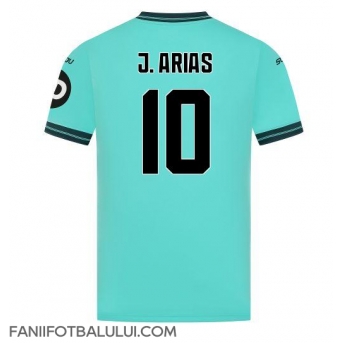 Wolves Jhon Arias #10 Tricou Fotbal Replică 2025-26 Barbati Deplasare